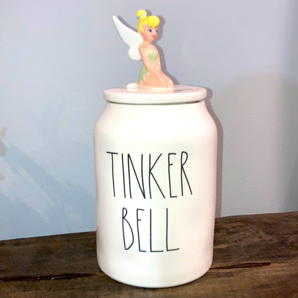 Disney Tinker Bell Cookie Jar Canister Cookie Jar - New - 10” x 5”
